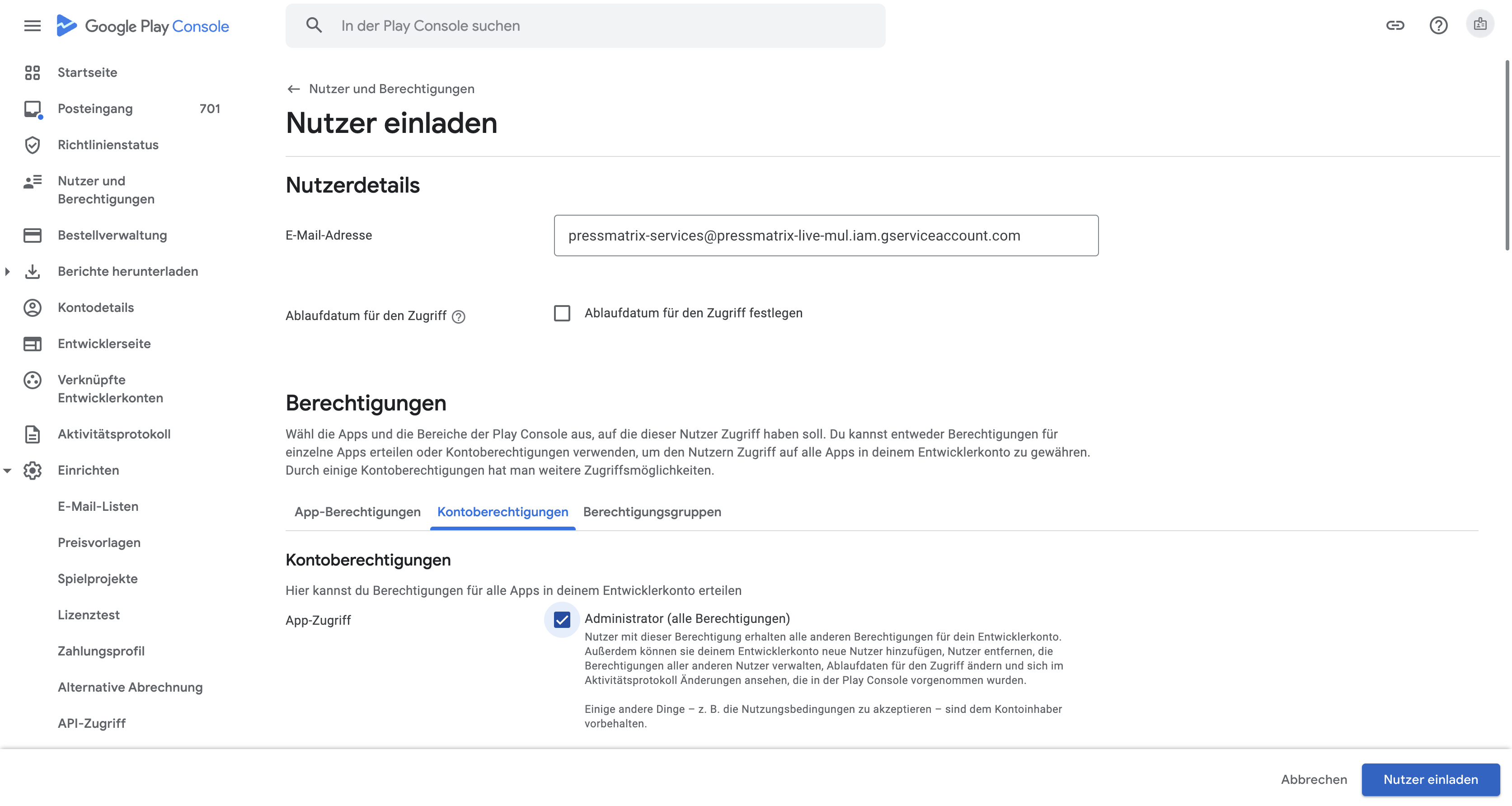 Nutzer einladen - Email + Adminrechte.png