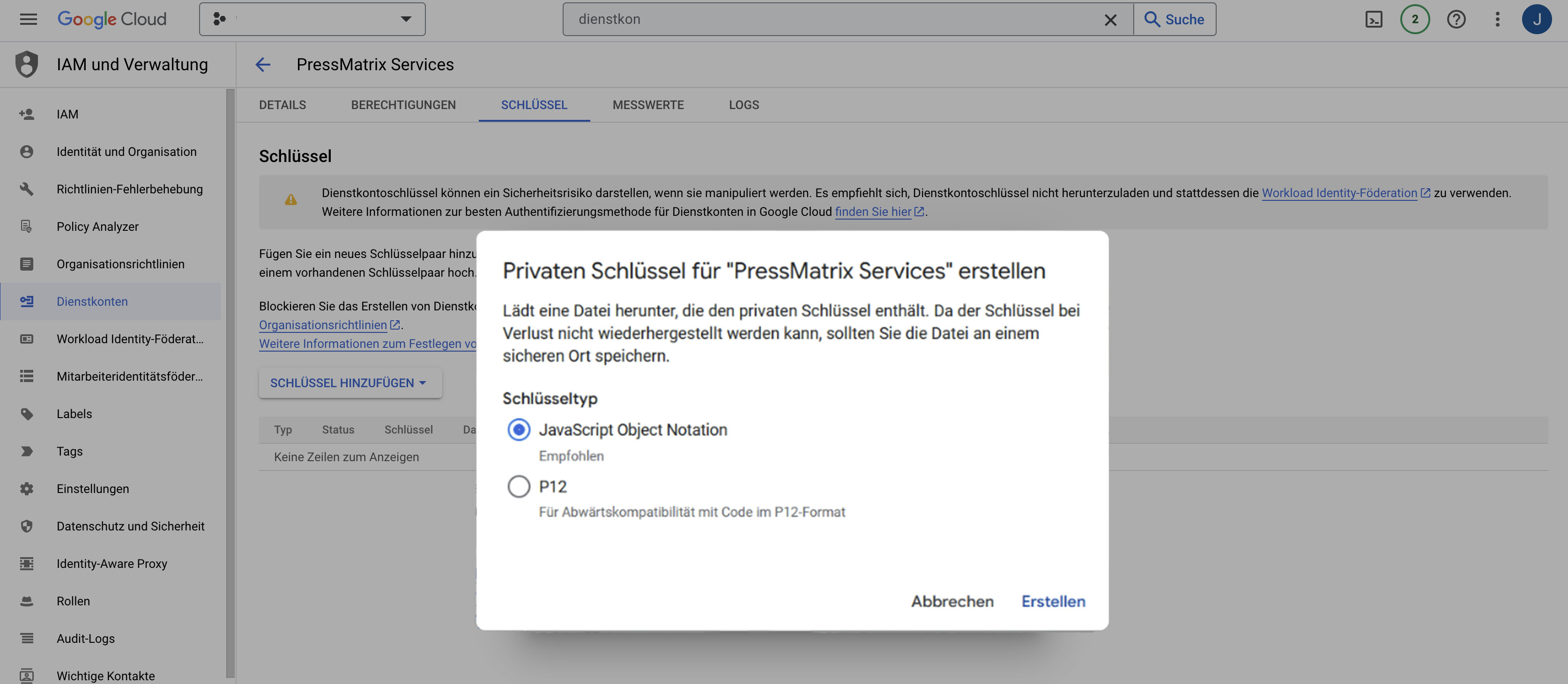 Privaten Schlüssel erstellen - JSON.jpeg